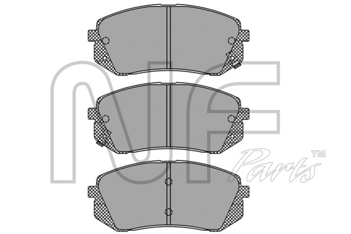 NF PARTS stabdžių trinkelių rinkinys, diskinis stabdys NF0015841